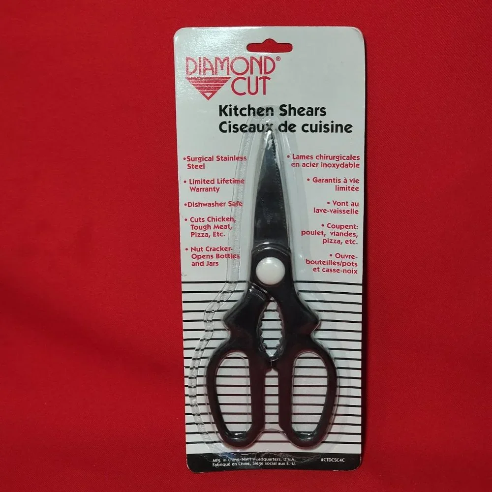 Diamond Cut Multipurpose Kitchen Shears - Picture 1 of 8
